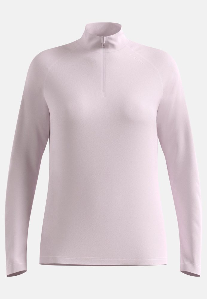 Odlo Rigi Mid Layer Half-Zip für Damen - Wandern, Ski & Snow - pink, XS