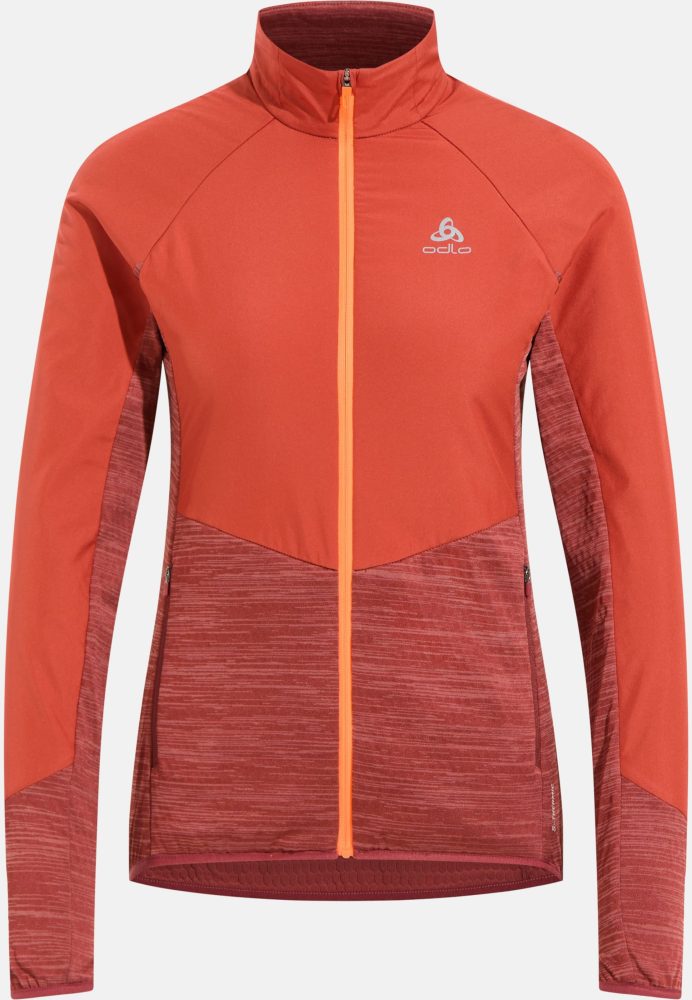 Odlo Essential Insulator Hybrid Laufjacke für Damen - Running - rot, S