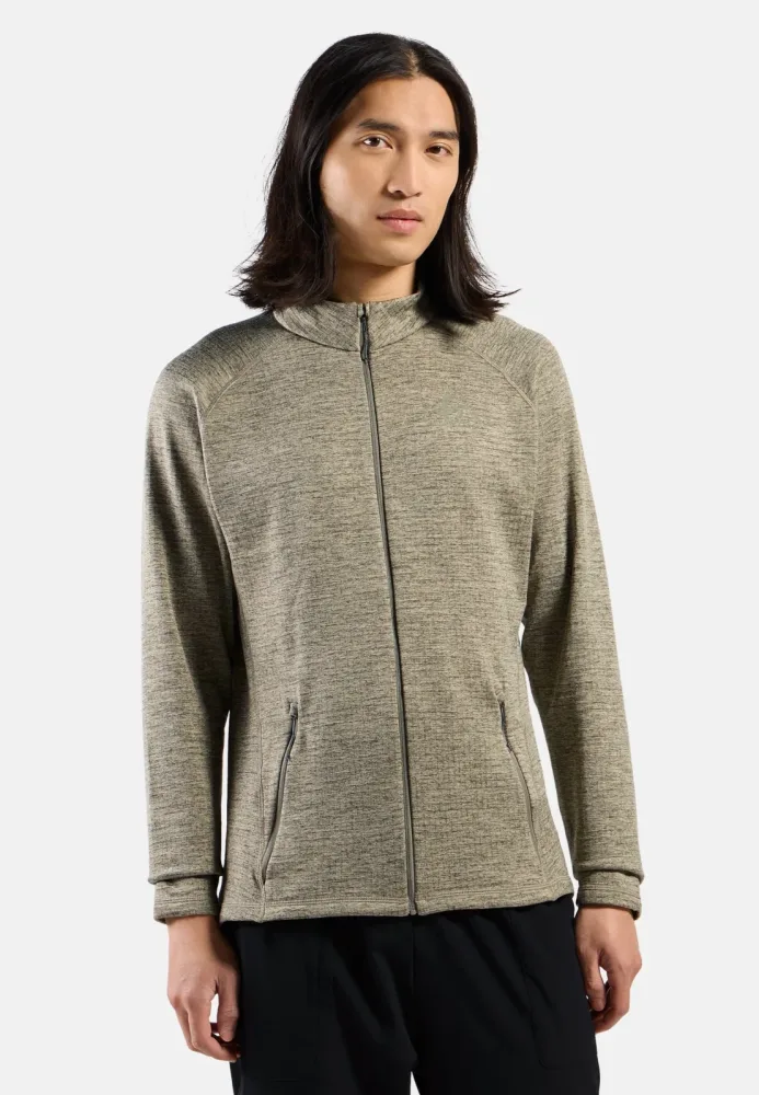 Odlo Tencia Mid Layer Full-Zip für Herren - Wandern - grün, XXL