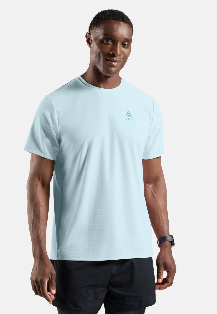 Odlo Zeroweight Chill-Tec Lauf-T-Shirt für Herren - Training, Running - blau, S