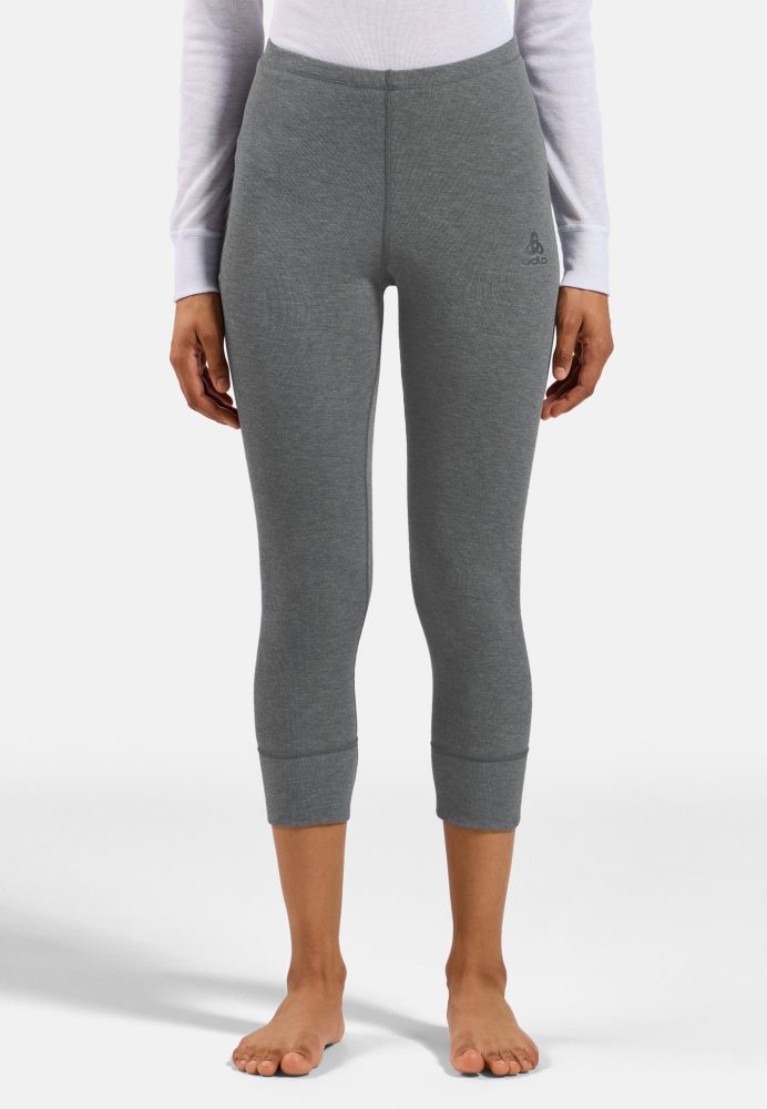 Odlo Active Warm Base Layer 3/4 Tights für Damen - Wandern, Ski & Snow - grau, S