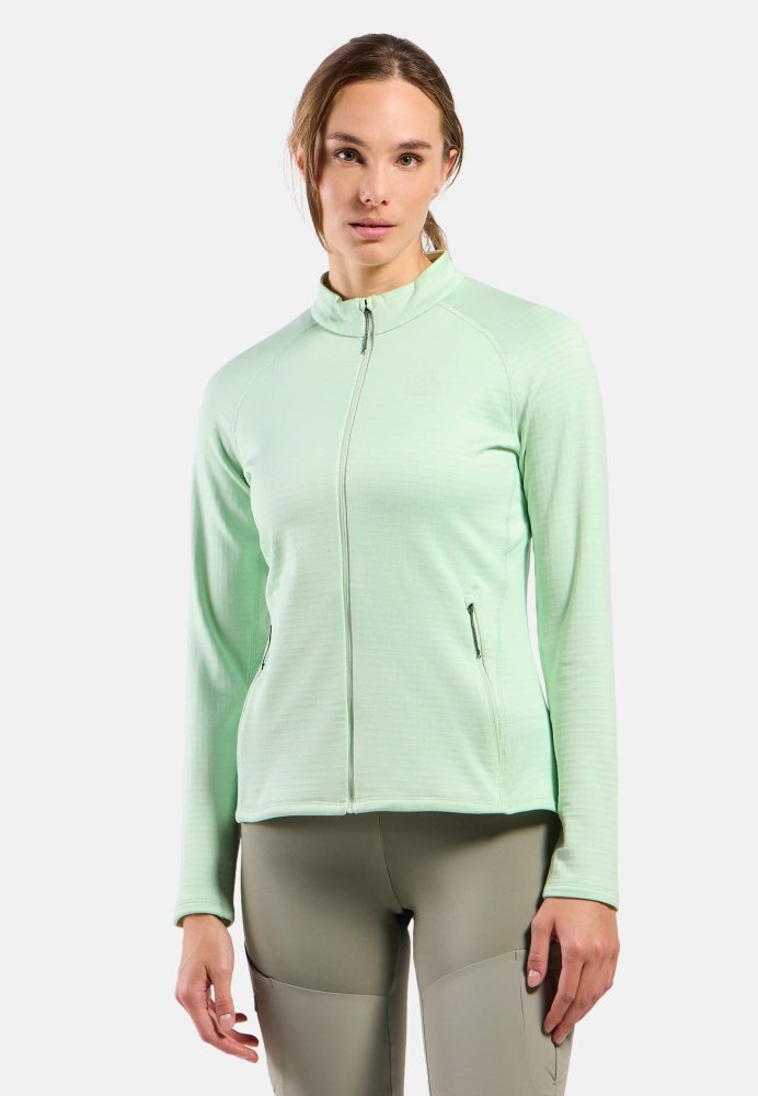 Odlo Tencia Mid Layer Full-Zip für Damen - Wandern - grün, XXL