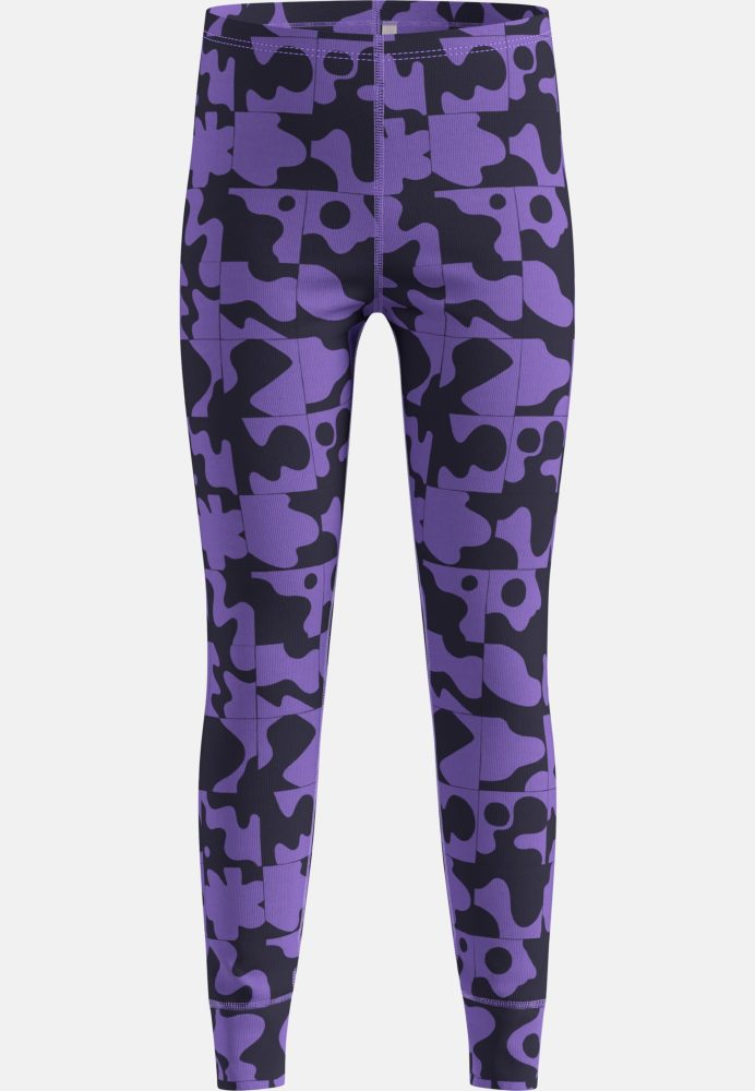 Odlo Active Warm Graphic Base Layer Tights für Kinder - Wandern, Ski & Snow - lila, 92