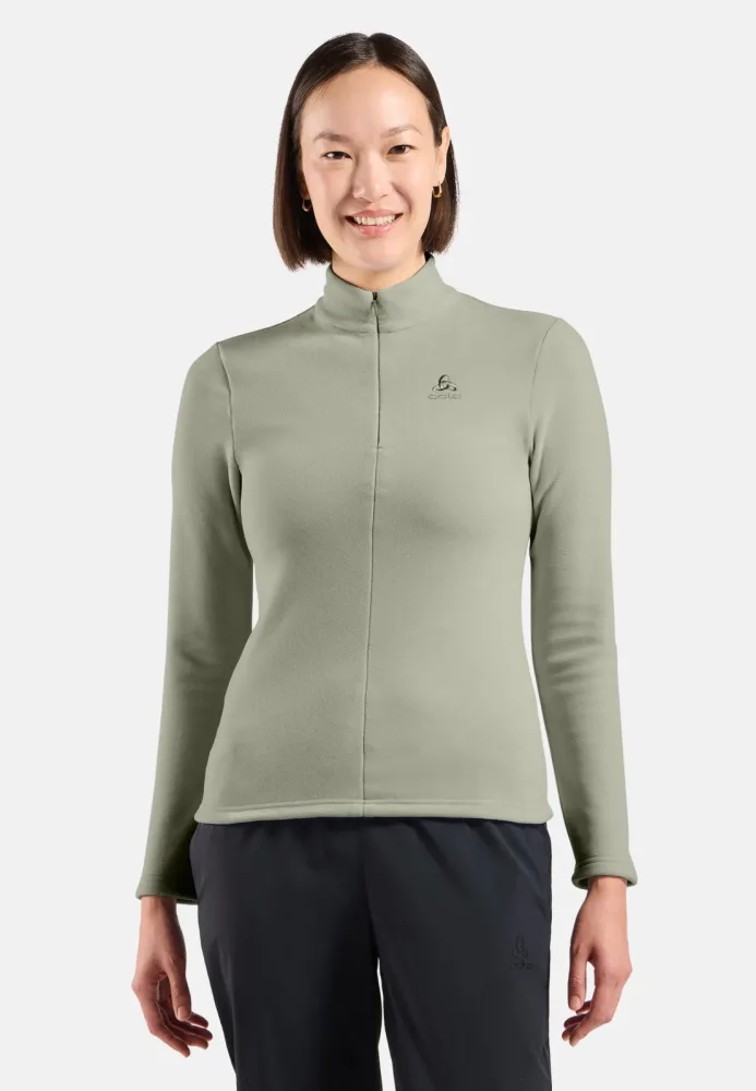 Odlo Roy Mid Layer Half-Zip für Damen - Wandern, Ski & Snow - grün, XXL