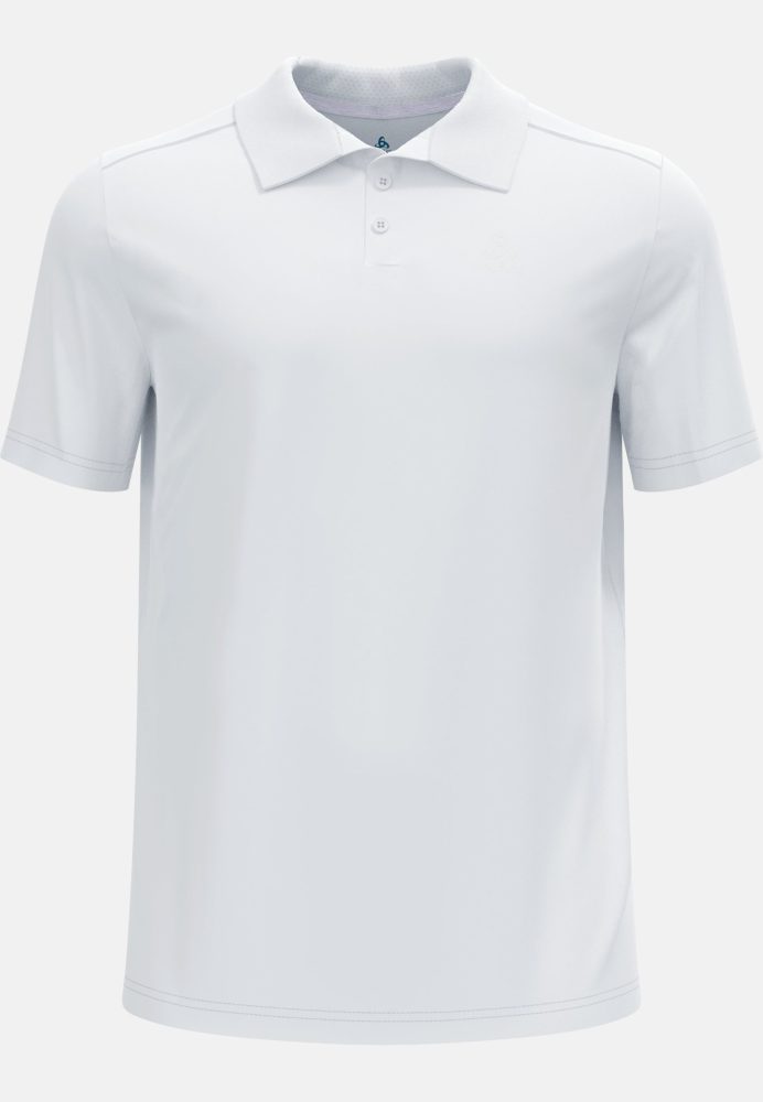 Odlo F-Dry Poloshirt für Herren - Wandern, Casual Comfort - weiss, S