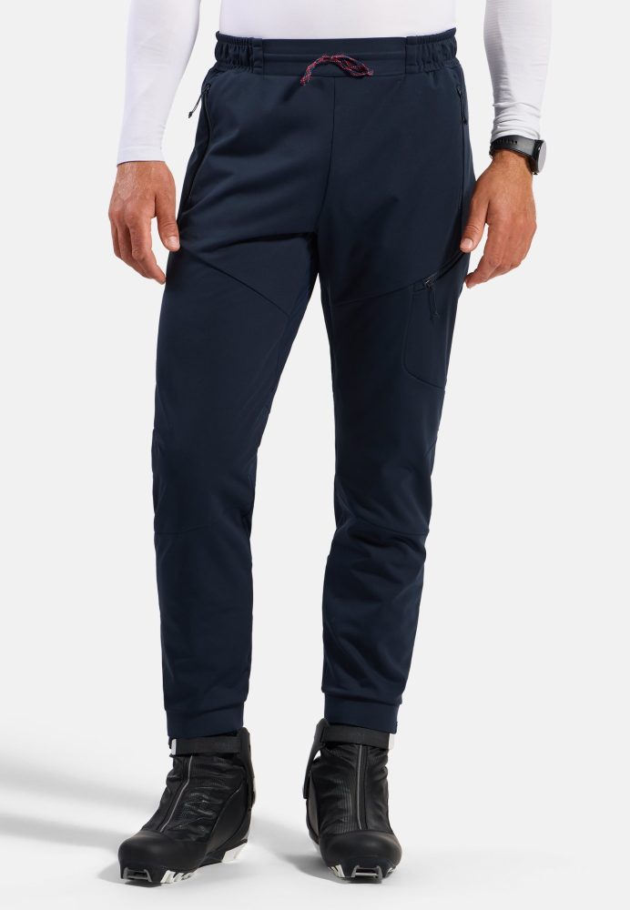 Odlo Zeroweight X-Warm Insulated 80th Anniversary Laufhose für Herren - Skilanglauf - marineblau, XL