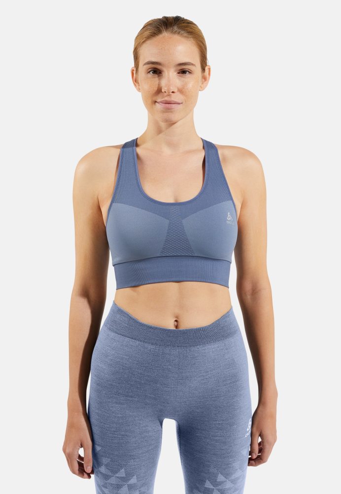 Odlo Seamless Medium Sport BH für Damen - Training, Running - grau, XS