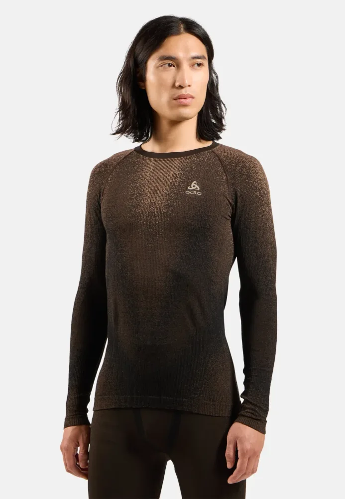 Odlo Blackcomb Base Layer Shirt für Herren - Skilanglauf, Ski & Snow - maron, XXL