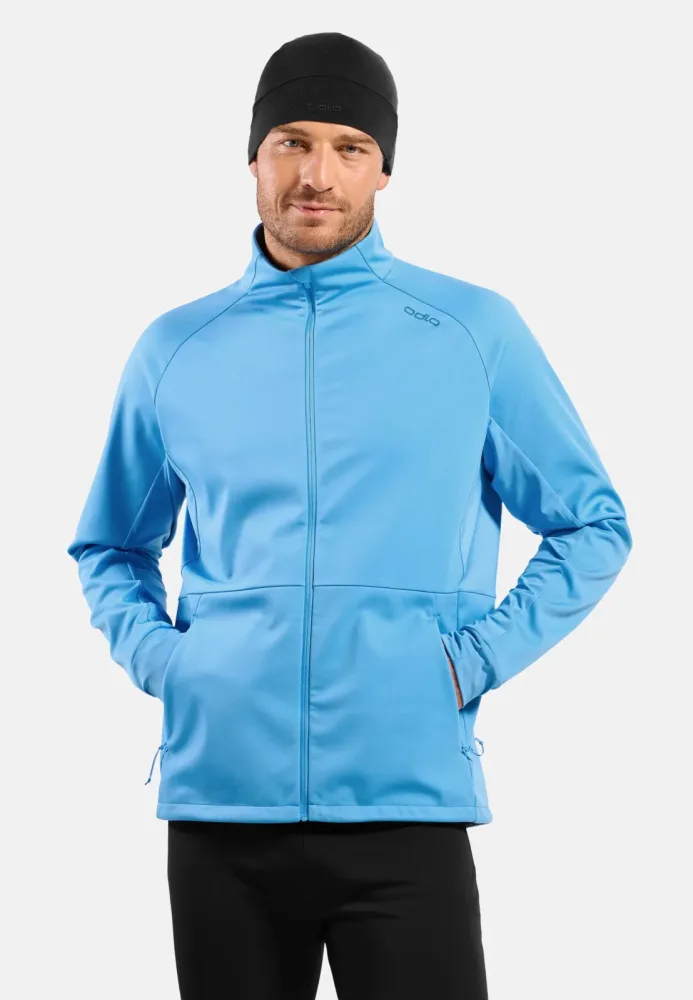 Odlo Essential Warm Langlaufjacke für Herren - Skilanglauf - blau, XL
