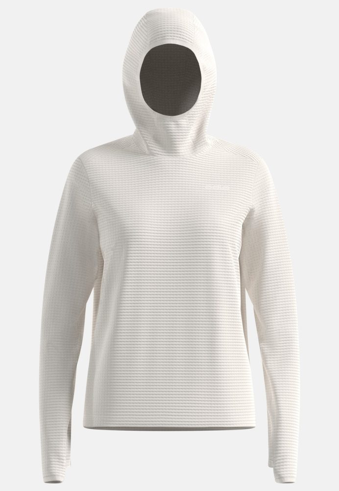 Odlo Essential Thermal Lauf-Hoodie für Damen - Trail Running, Running - grau, S