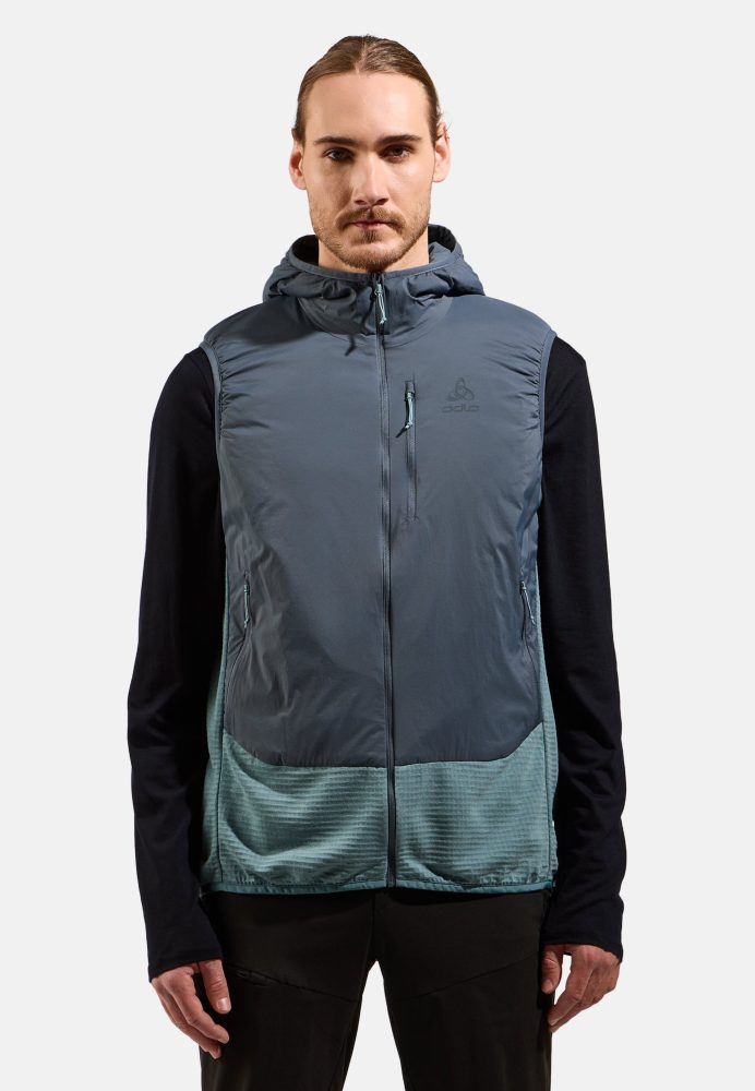 Odlo Ascent Hybrid Isolationsweste für Herren - Wandern - grün, L