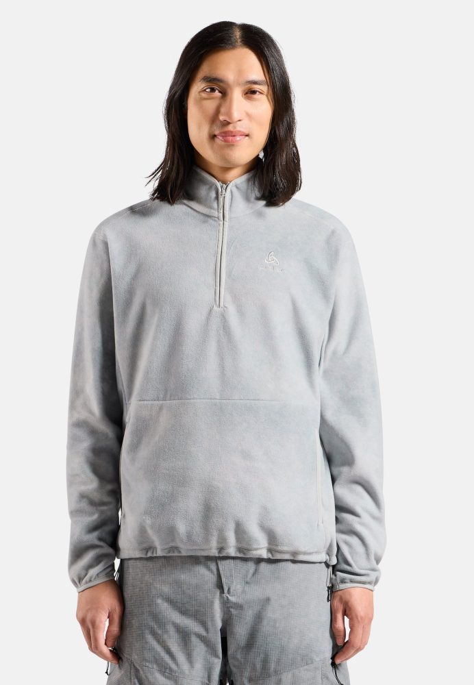 Odlo Descent Pow Mid Layer für Herren - Ski & Snow, Casual Comfort - grau, XXL