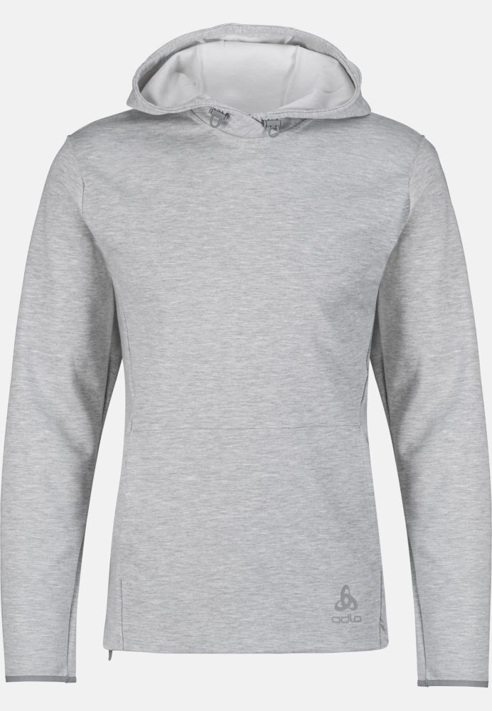 Odlo Essential Knit Lauf-Hoodie für Herren - Running - grau, S