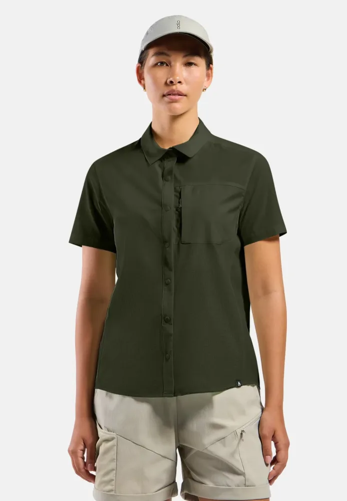 Odlo Essential Kurzarmhemd für Damen - Wandern - grün, L