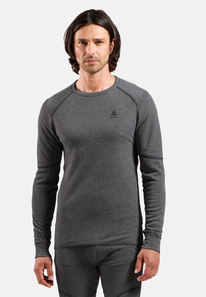 Odlo Active X-Warm Base Layer Shirt für Herren - Ski & Snow - grau, S