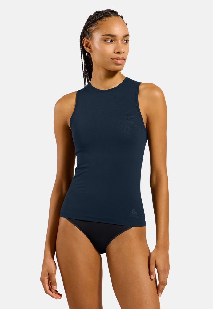 Odlo Performance X-Light Base Layer Tank für Damen - Training, Radsport - marineblau, XS