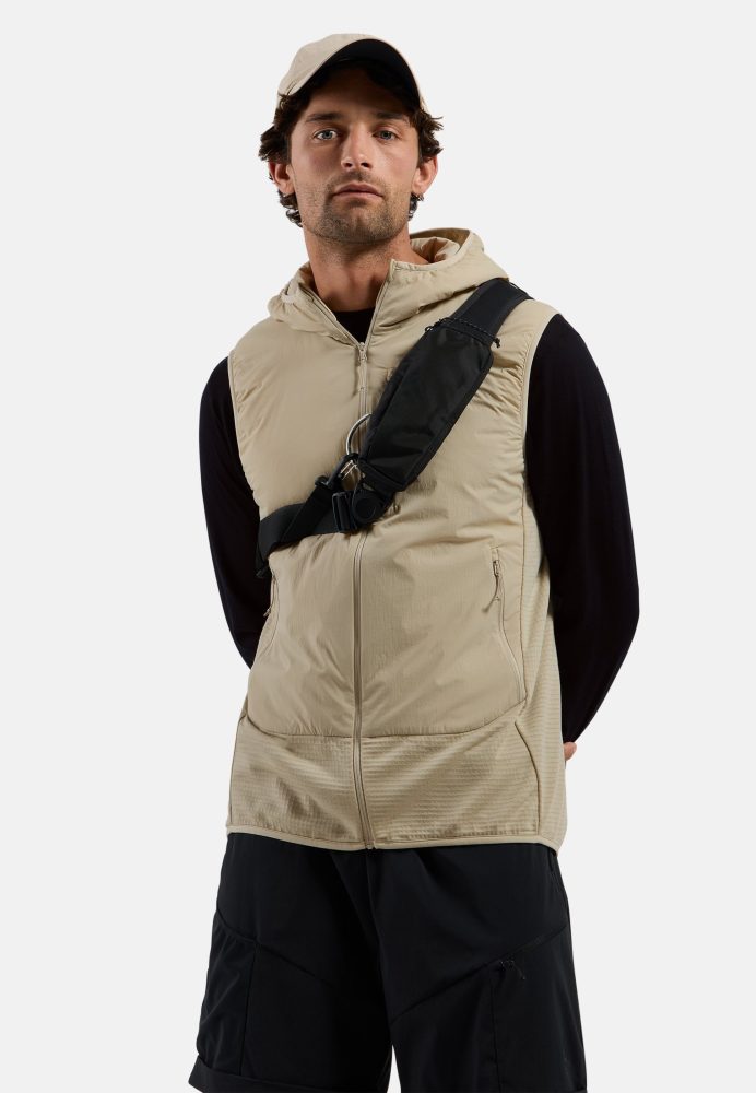 Odlo Ascent Hybrid Isolationsweste für Herren - Wandern - beige, S