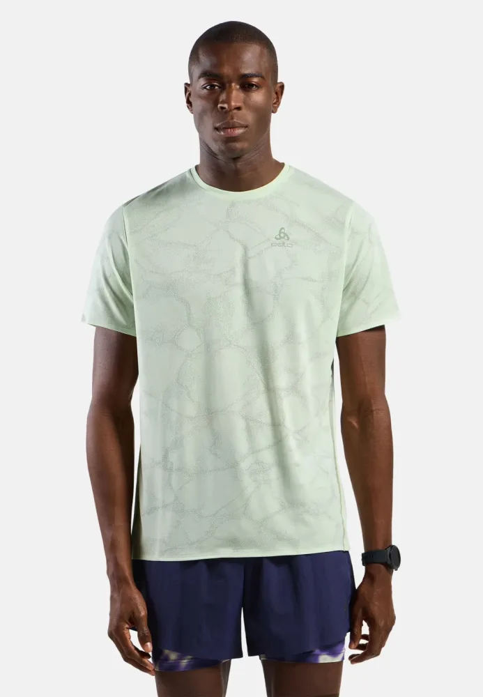 Odlo Zeroweight Engineered Chill-Tec Lauf-T-Shirt für Herren - Training, Running - grün, XXL