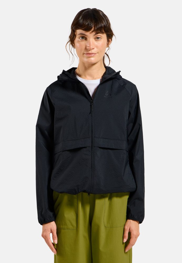 Odlo Essential Windbreaker Jacke für Damen - Wandern - schwarz, XL