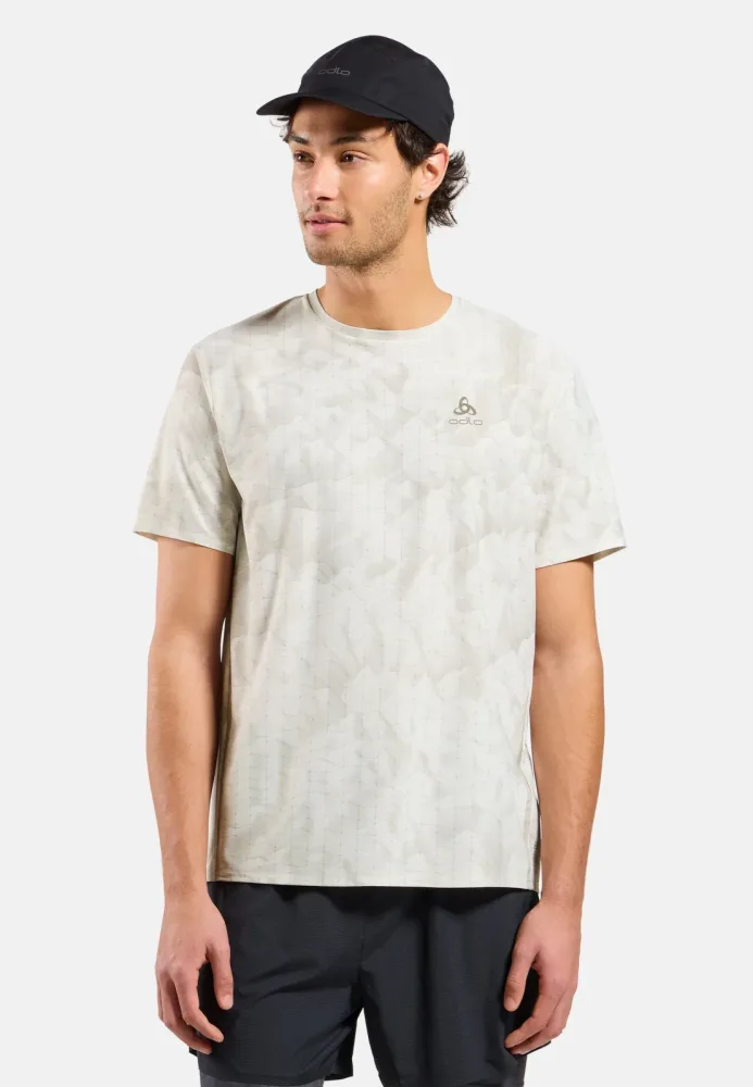 Odlo Herren Zeroweight Chill-Tec Print T-Shirt