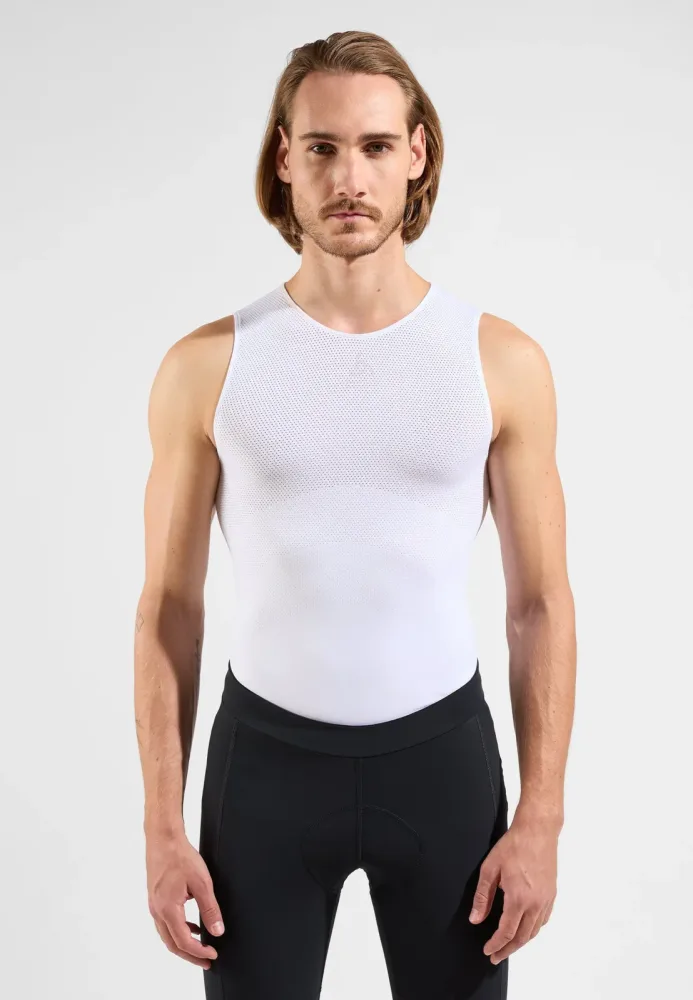 Odlo Zeroweight Performance Knit Dry Base Layer Tank für Herren - Radsport - weiss, S