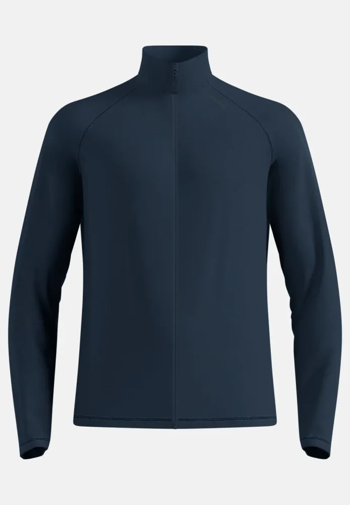 Odlo Essential Warm Mid Layer Full-Zip für Herren - Wandern, Ski & Snow - marineblau, S