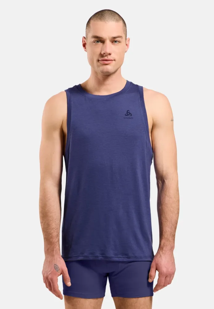Odlo Merino 160 Base Layer Tank für Herren - Wandern, Radsport - lila, XXL