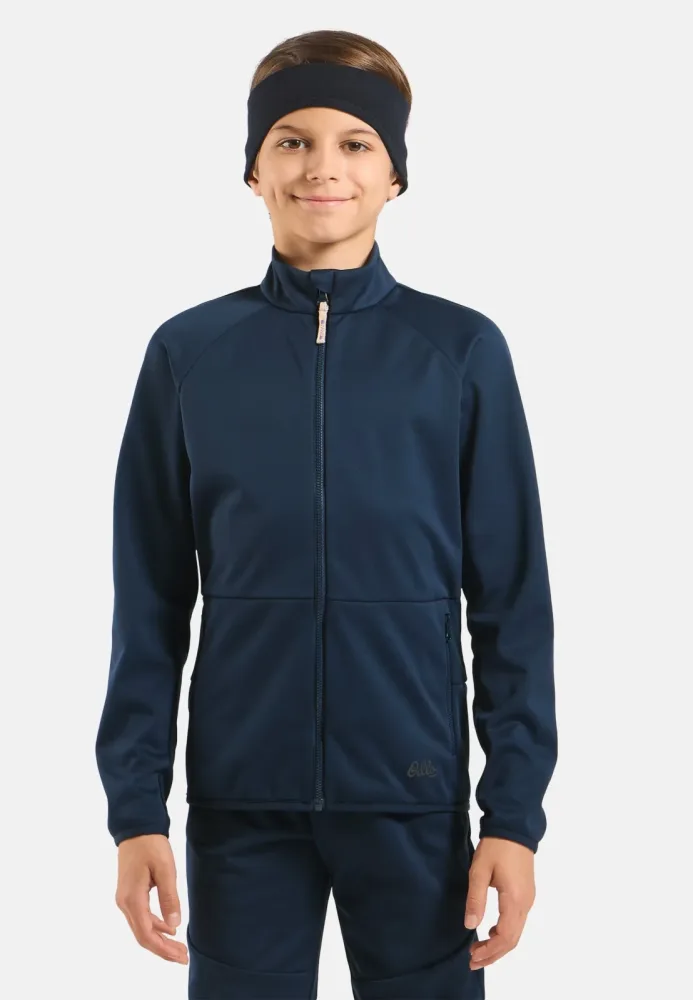 Odlo Essential Warm Langlaufjacke für Kinder - Skilanglauf - marineblau, 164