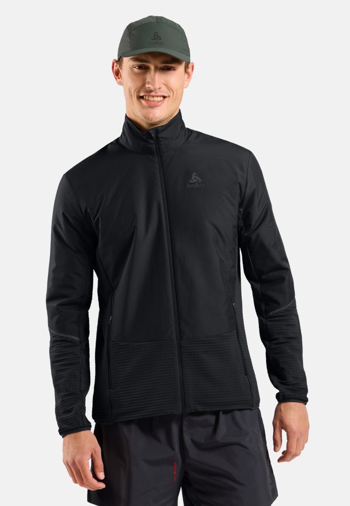 Odlo Essential Insulator Hybrid Laufjacke für Herren - Running - schwarz, S