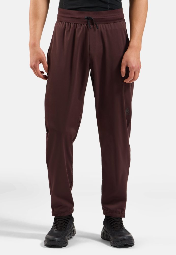 Odlo Zeroweight Warm Laufhose für Herren - Running - maron, L