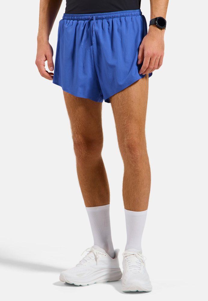 Odlo Zeroweight 3 Inch Lauf-Split-Shorts für Herren - Training, Running - blau, XXL
