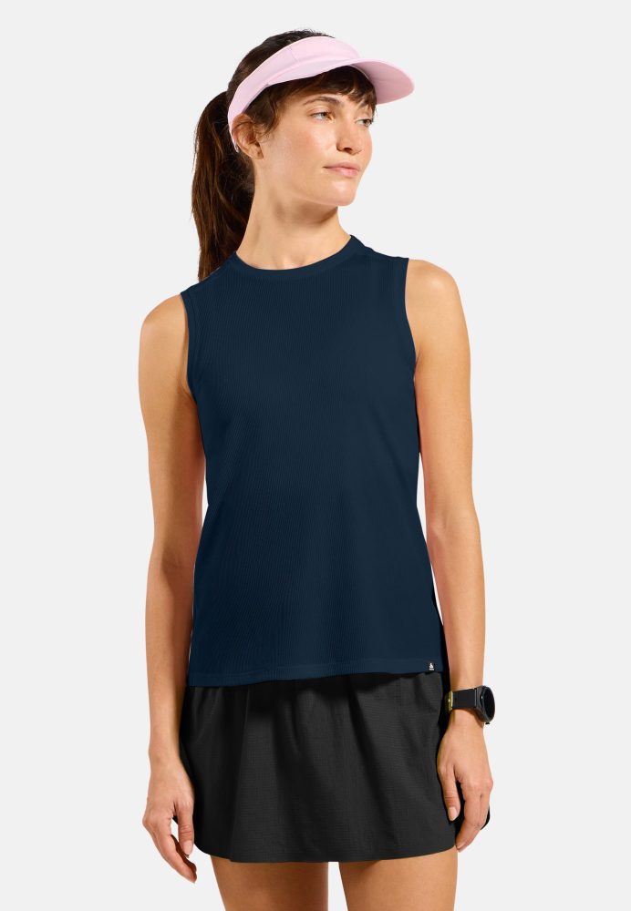 Odlo Cubic Light Tank für Damen - Wandern, Training - marineblau, S