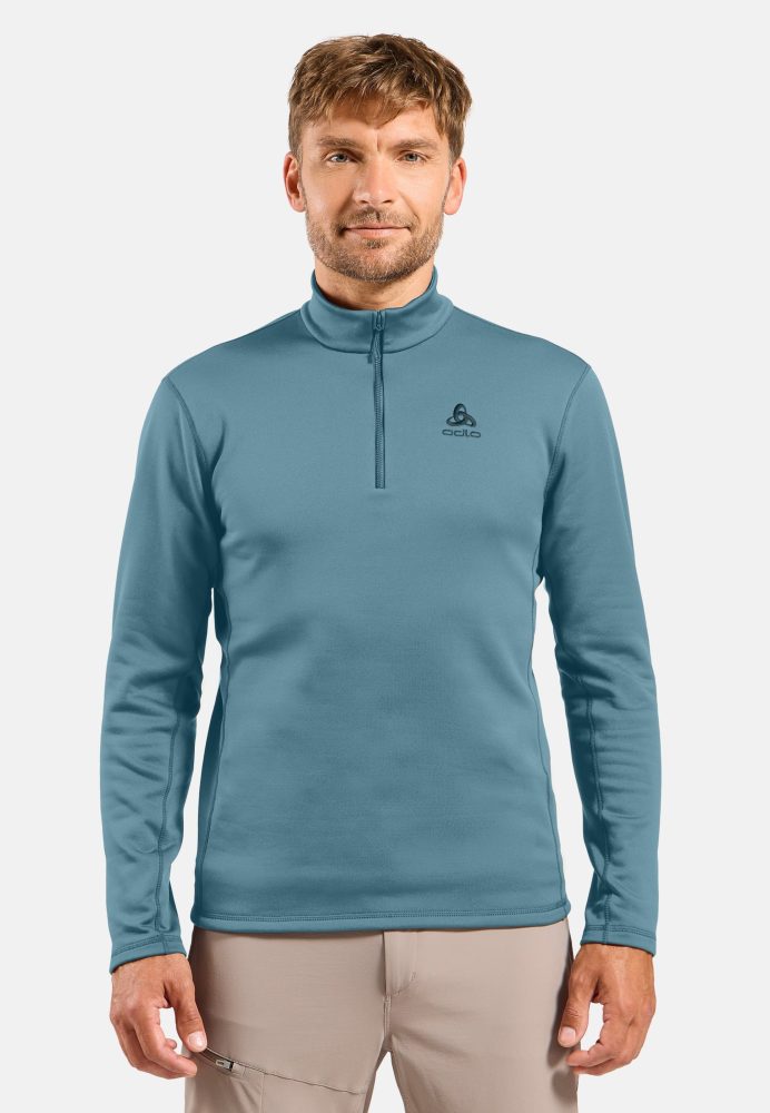 Odlo Berra Mid Layer Half-Zip für Herren - Wandern, Ski & Snow - blau, XL