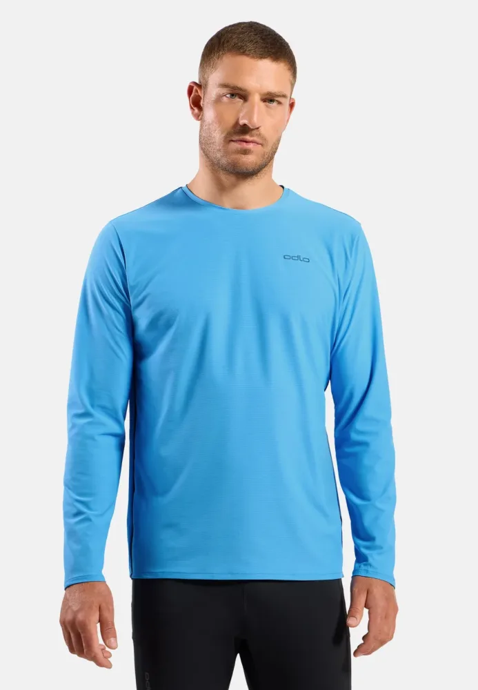 Odlo Zeroweight Chill-Tec Langarm-Laufshirt für Herren - Training, Running - blau, M