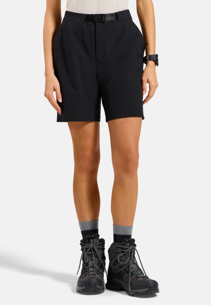 Odlo Ascent Shorts für Damen - Wandern - schwarz, 44