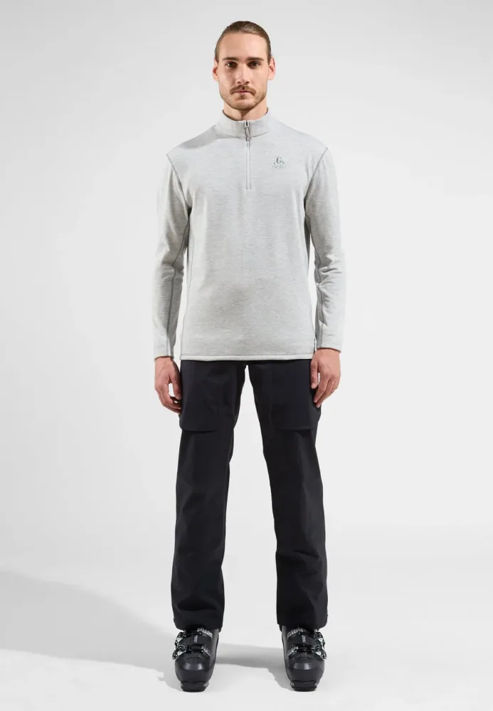 Odlo Berra Mid Layer Half-Zip für Herren - Wandern, Ski & Snow - grau, 3XL