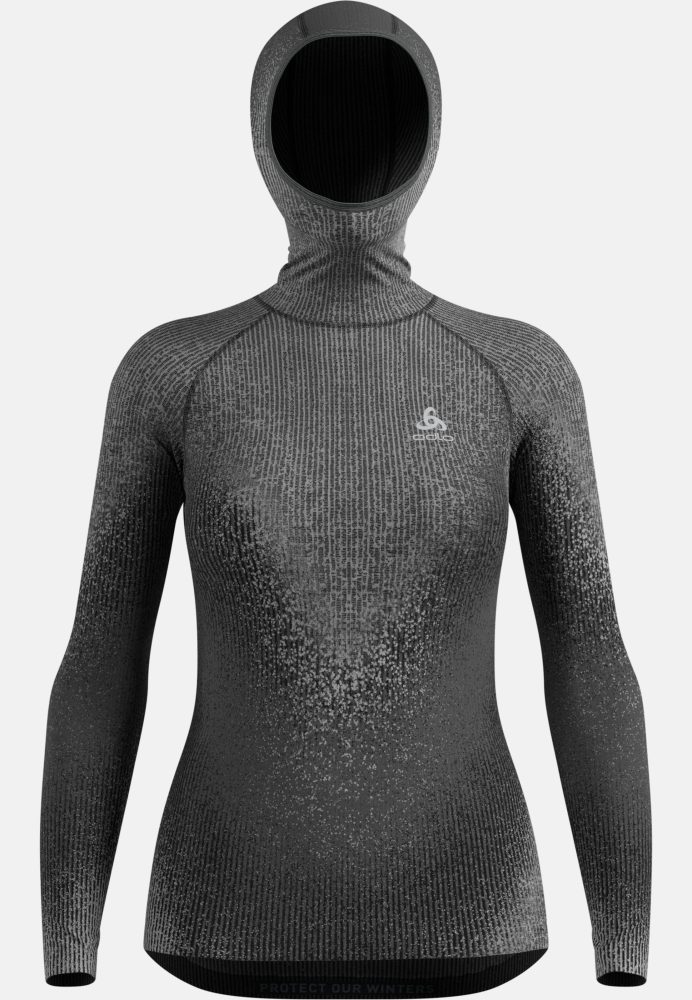 Odlo Blackcomb Base Layer mit Gesichtsmaske für Damen - Skilanglauf, Ski & Snow - schwarz, M