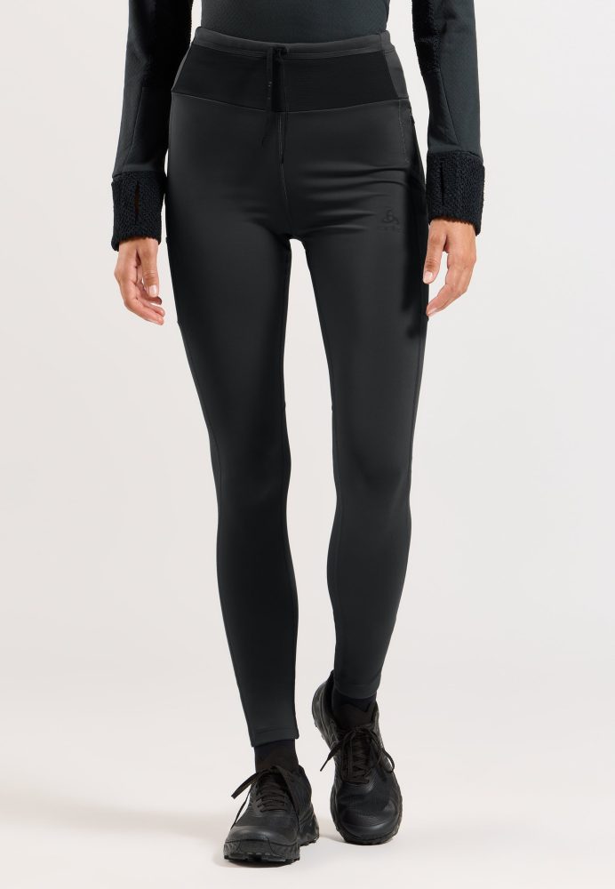 Odlo X-Alp Cargo Winter Lauftights für Damen - Trail Running, Running - schwarz, S