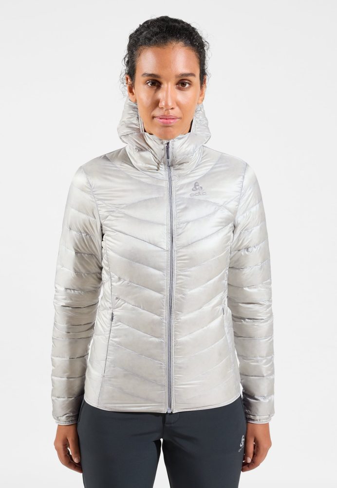 Odlo Gefütterte Hoody Cocoon N-Thermic Warm Jacke für Damen - Casual Comfort - grau, M