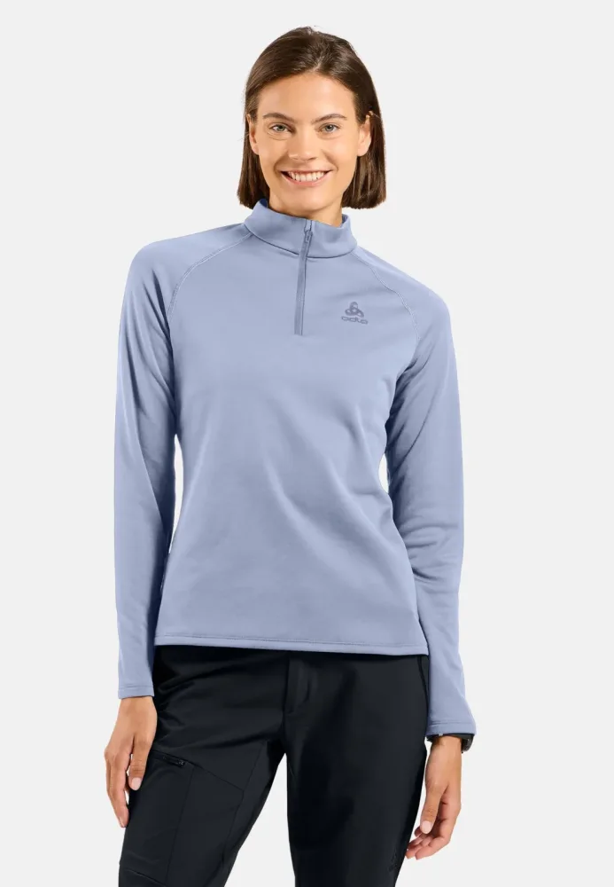Odlo Besso Mid Layer Half-Zip für Damen - Ski & Snow - blau, XL