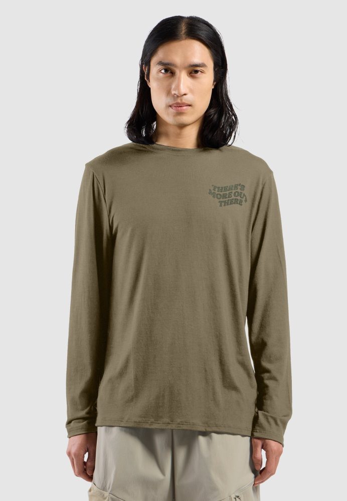 Odlo Merino 160 There's More Langarm-Shirt für Herren - Wandern - grün, XXL