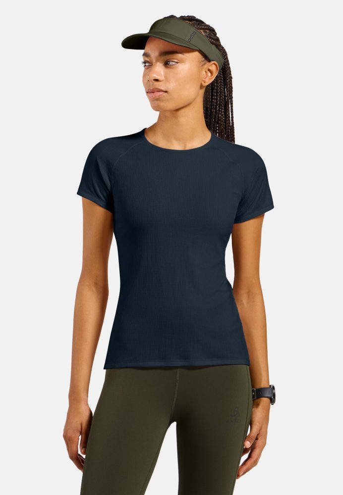 Odlo Active Light Base Layer T-Shirt für Damen - Wandern, Training - marineblau, XL