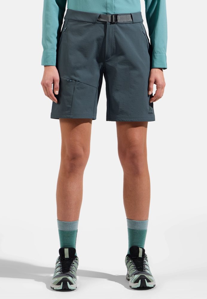 Odlo Ascent Shorts für Damen - Wandern - grün, 34