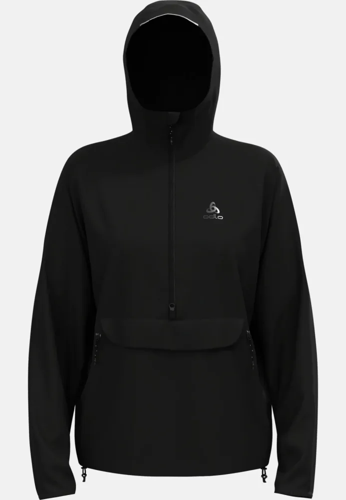 Odlo Zeroweight Pro Windproof Anorak Langlaufjacke für Damen - Skilanglauf - schwarz, S