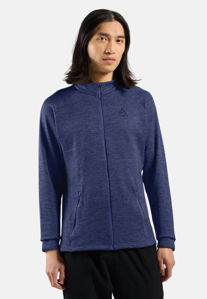 Odlo Tencia Mid Layer Full-Zip für Herren - Wandern - blau, XL