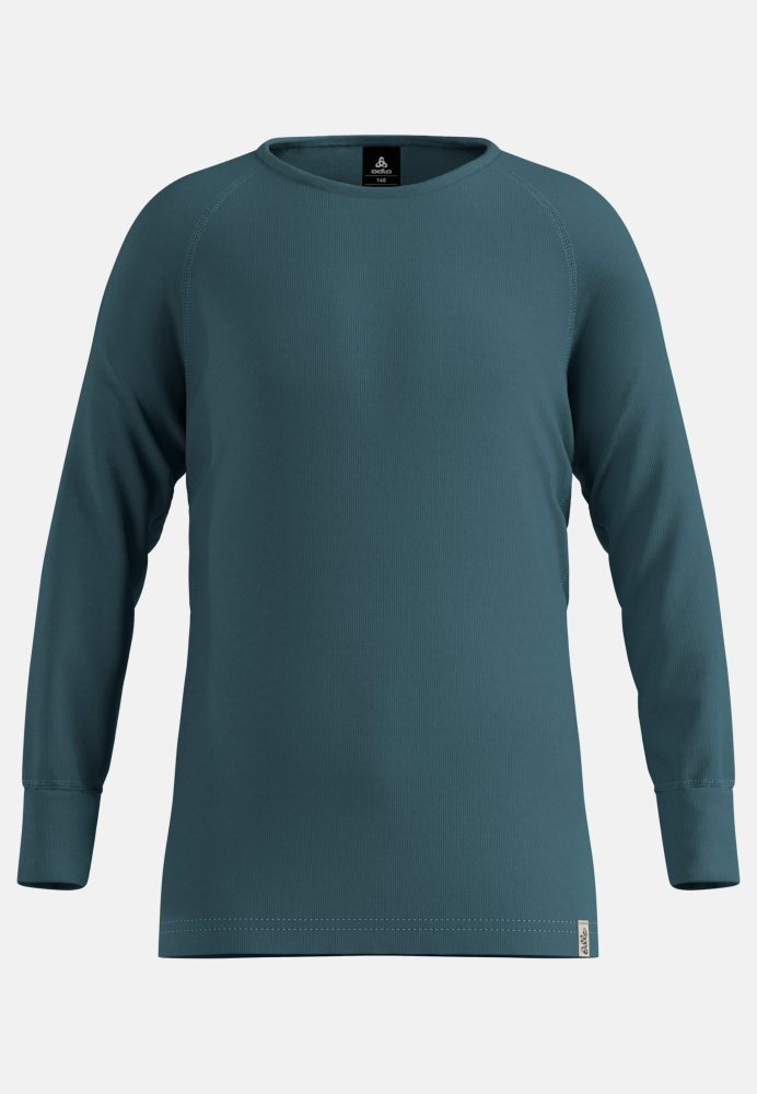 Odlo Active Warm Base Layer Shirt für Kinder - Wandern, Ski & Snow - blau, 152