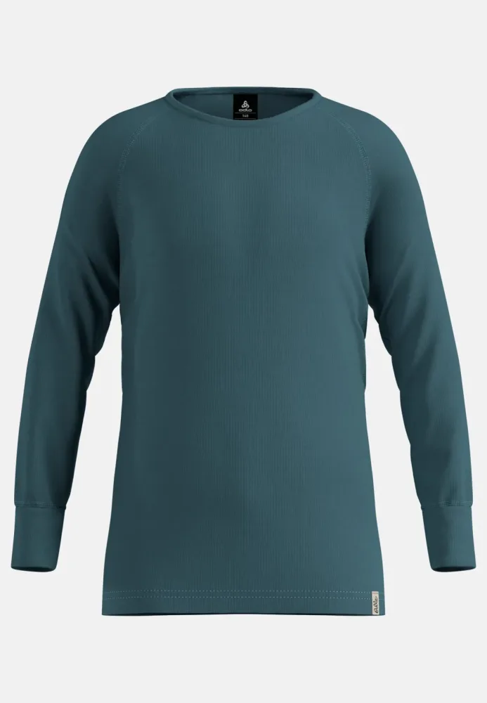 Odlo Active Warm Base Layer Shirt für Kinder - Wandern, Ski & Snow - blau, 140