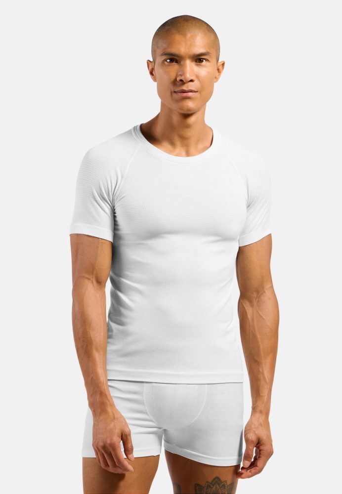 Odlo Performance Light Base Layer T-shirt für Herren - Radsport, Running - weiss, XL