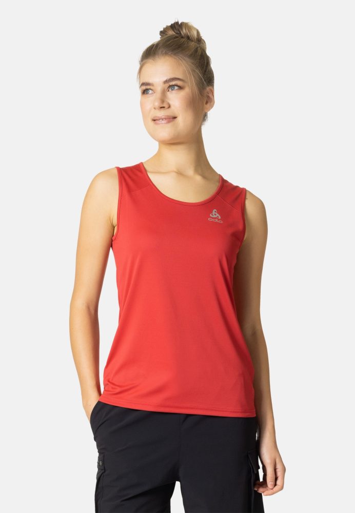 Odlo Cardada Tank für Damen - Wandern, Casual Comfort - rot, XS