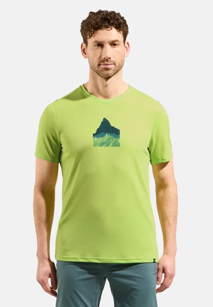 Odlo F-Dry Mountain T-Shirt für Herren - Wandern - grün, S